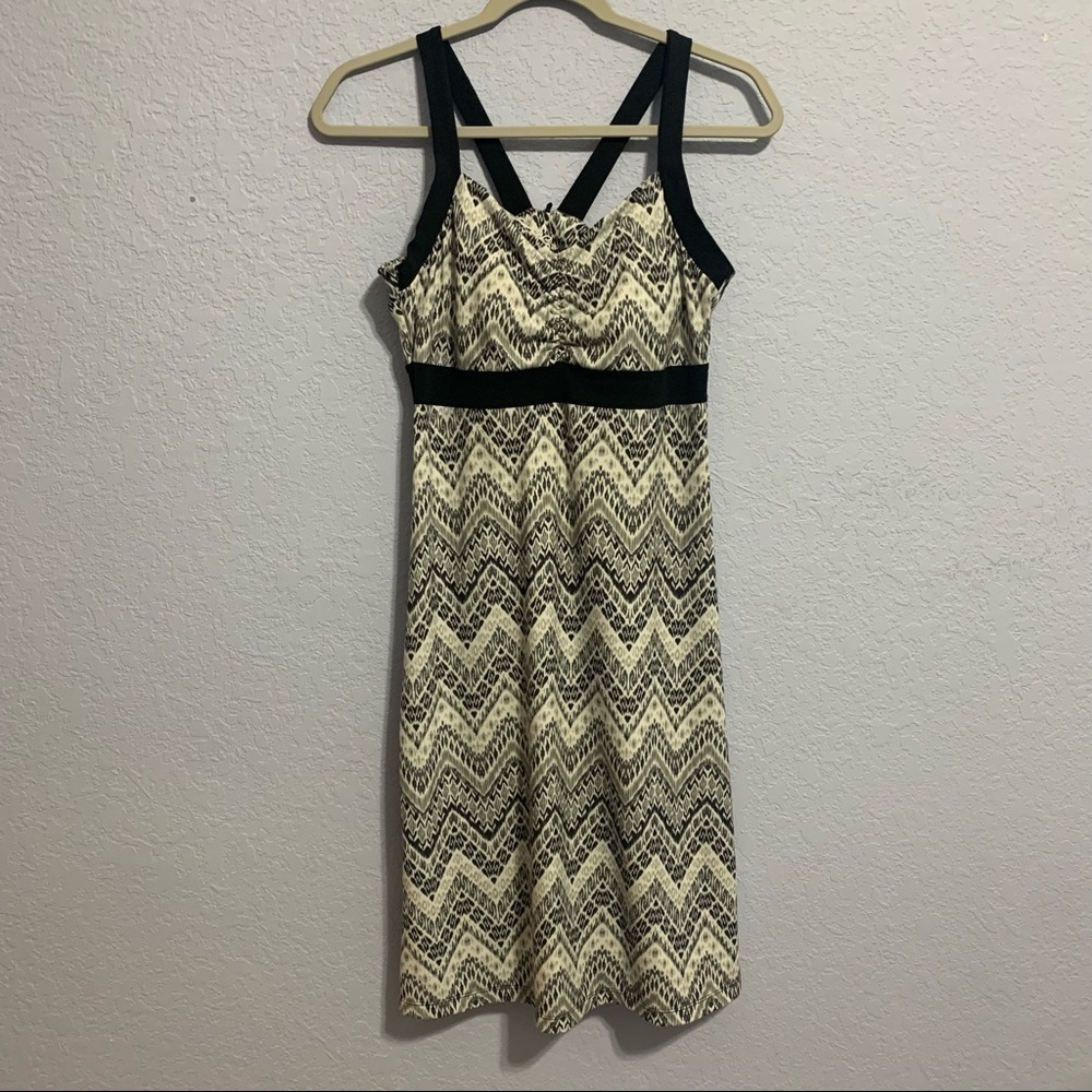 Prana Amaya Black And White Tank Dress